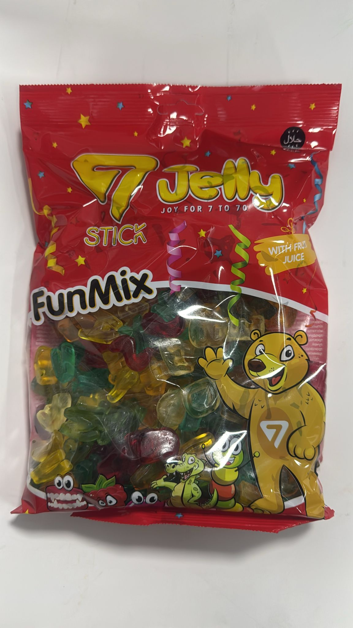 7 Stick Jelly Alfabe 1000 gr 12 adet